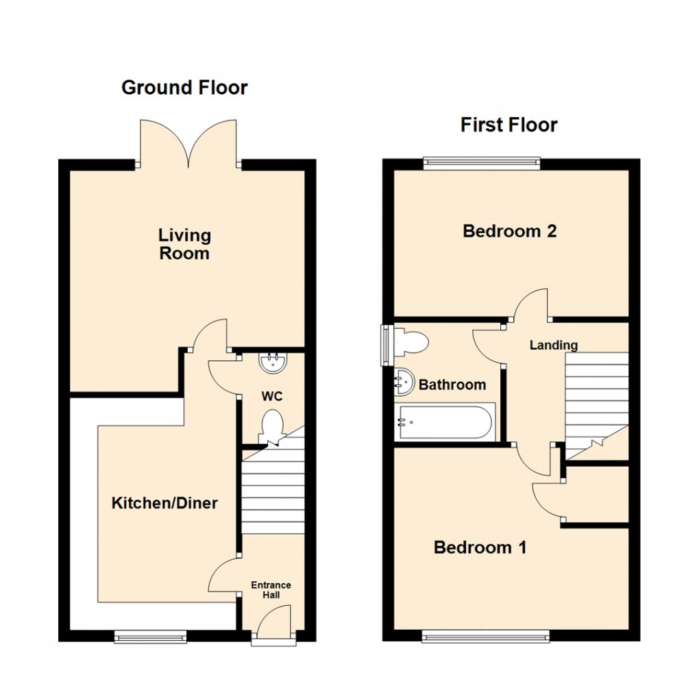 Floorplan for Parkway View, Seacroft, Leeds