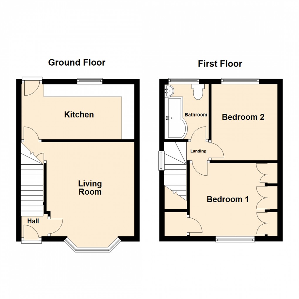 Floorplan for Birch Crescent, Leeds