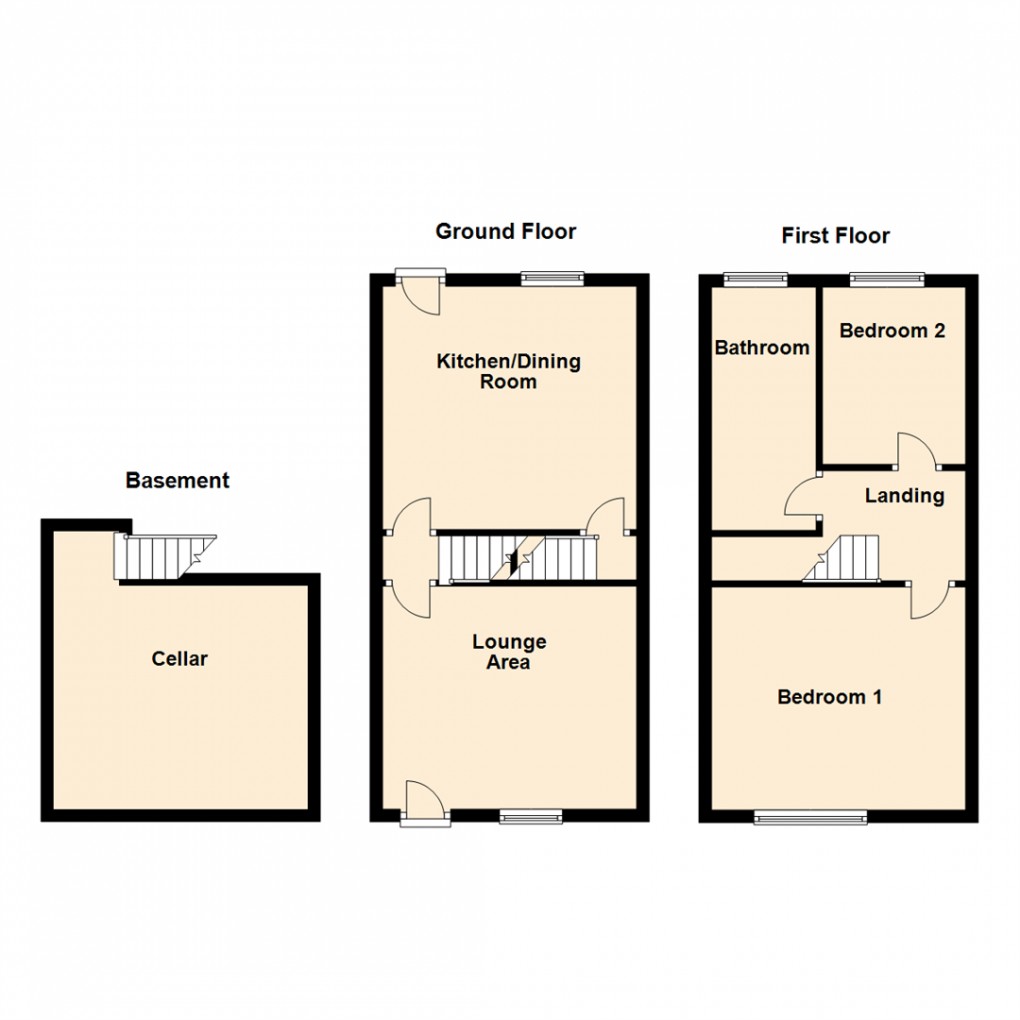 Floorplan for Aberford Road, Oulton, Leeds