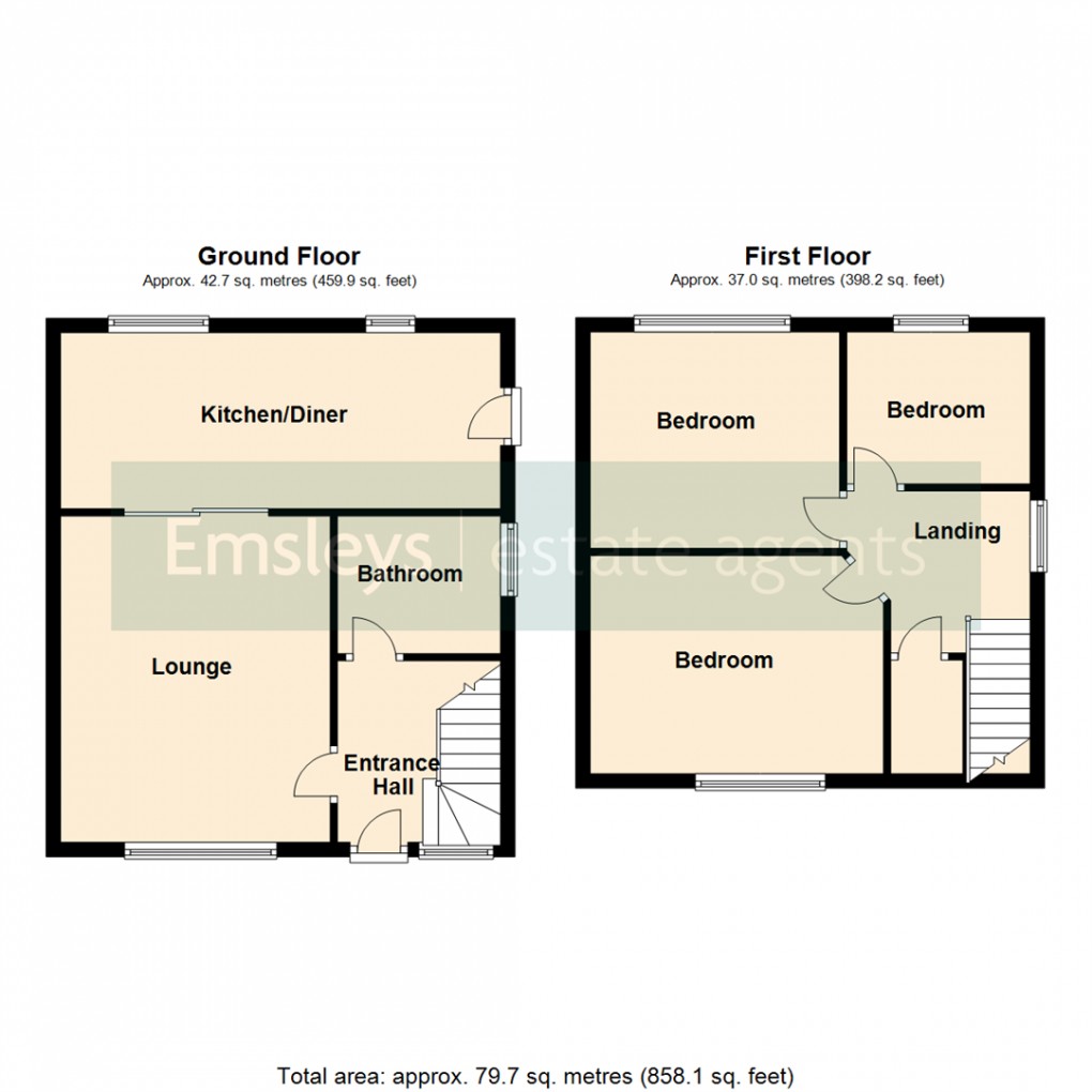 Floorplan for Moor Avenue, Stanley, Wakefield