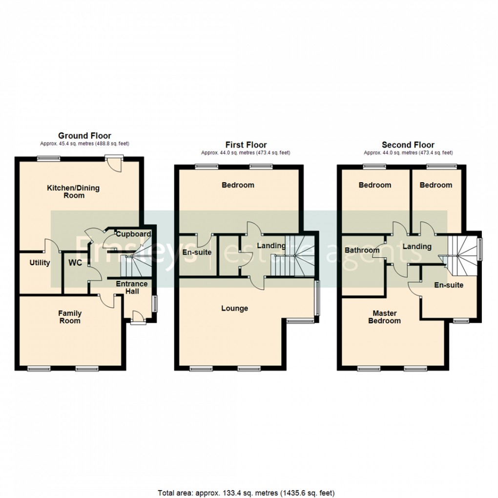 Floorplan for Castle Lodge Avenue, Rothwell, Leeds