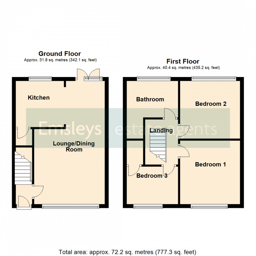 Floorplan for Springfield Street, Rothwell, Leeds