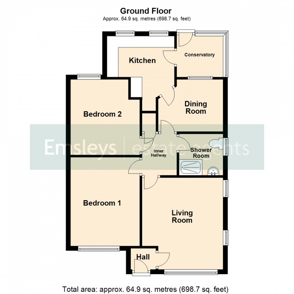 Floorplan for Kelmscott Garth, Leeds