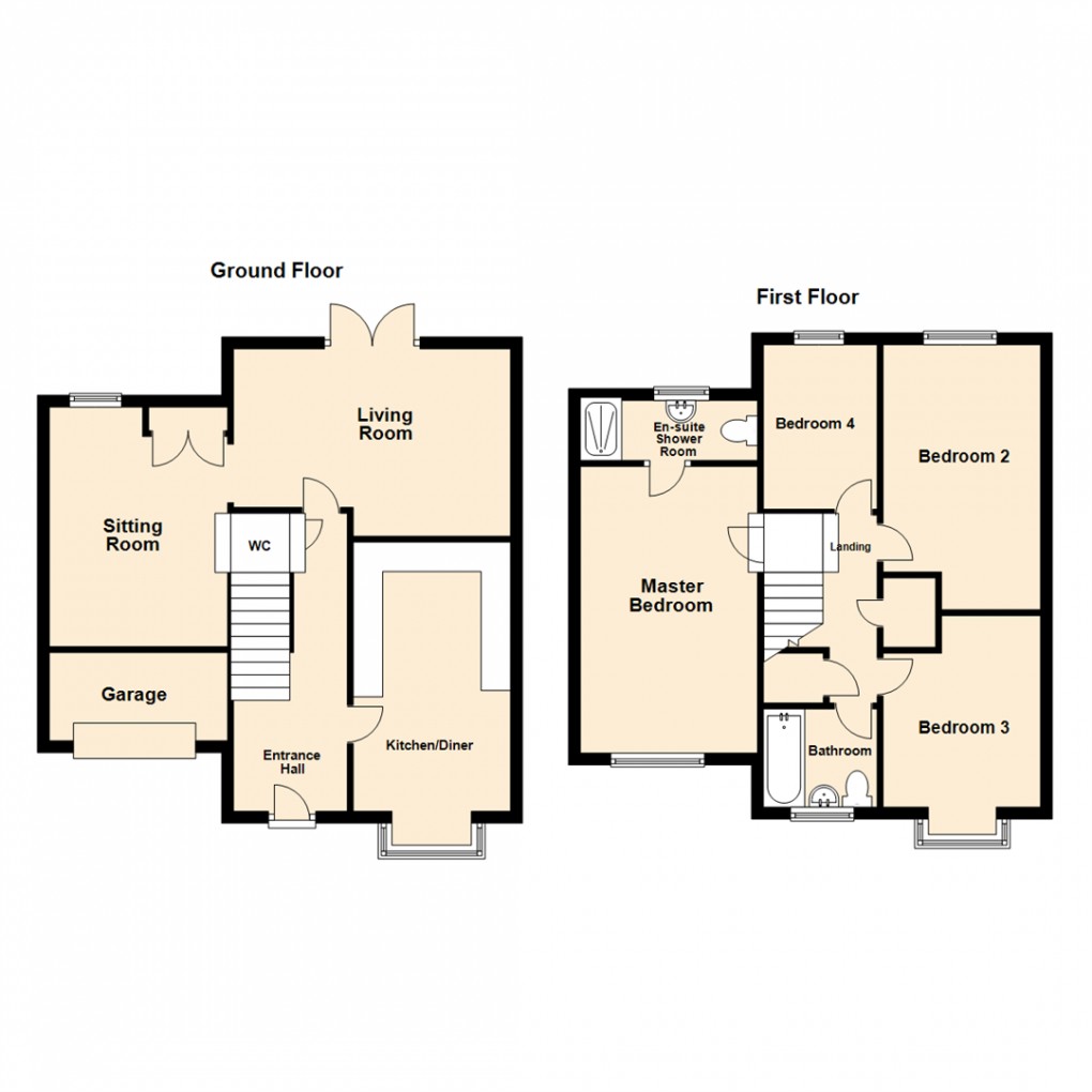 Floorplan for Olive Yeates Way, Crossgates, Leeds