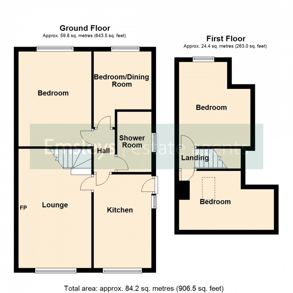 Floorplan for Wolsey Croft, Sherburn In Elmet, Leeds