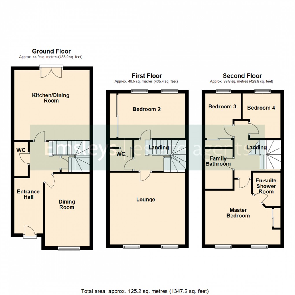 Floorplan for Pennwell Croft, Bullerthorpe Lane, Leeds