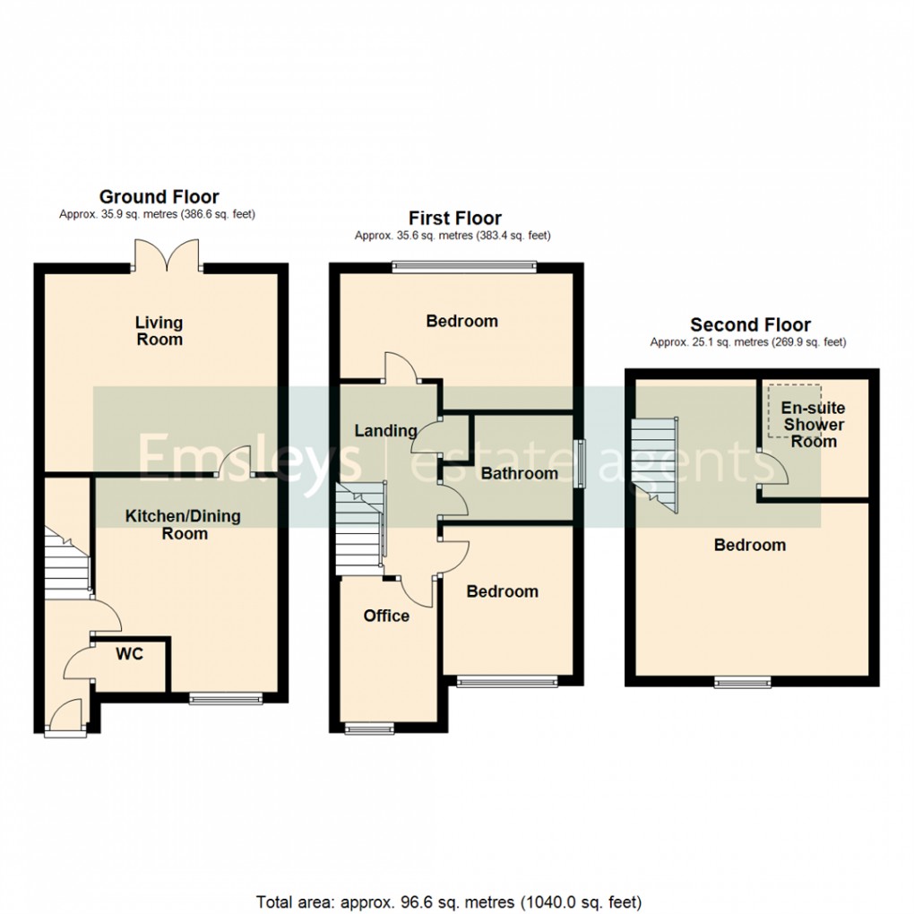 Floorplan for Brandling Crescent, Leeds