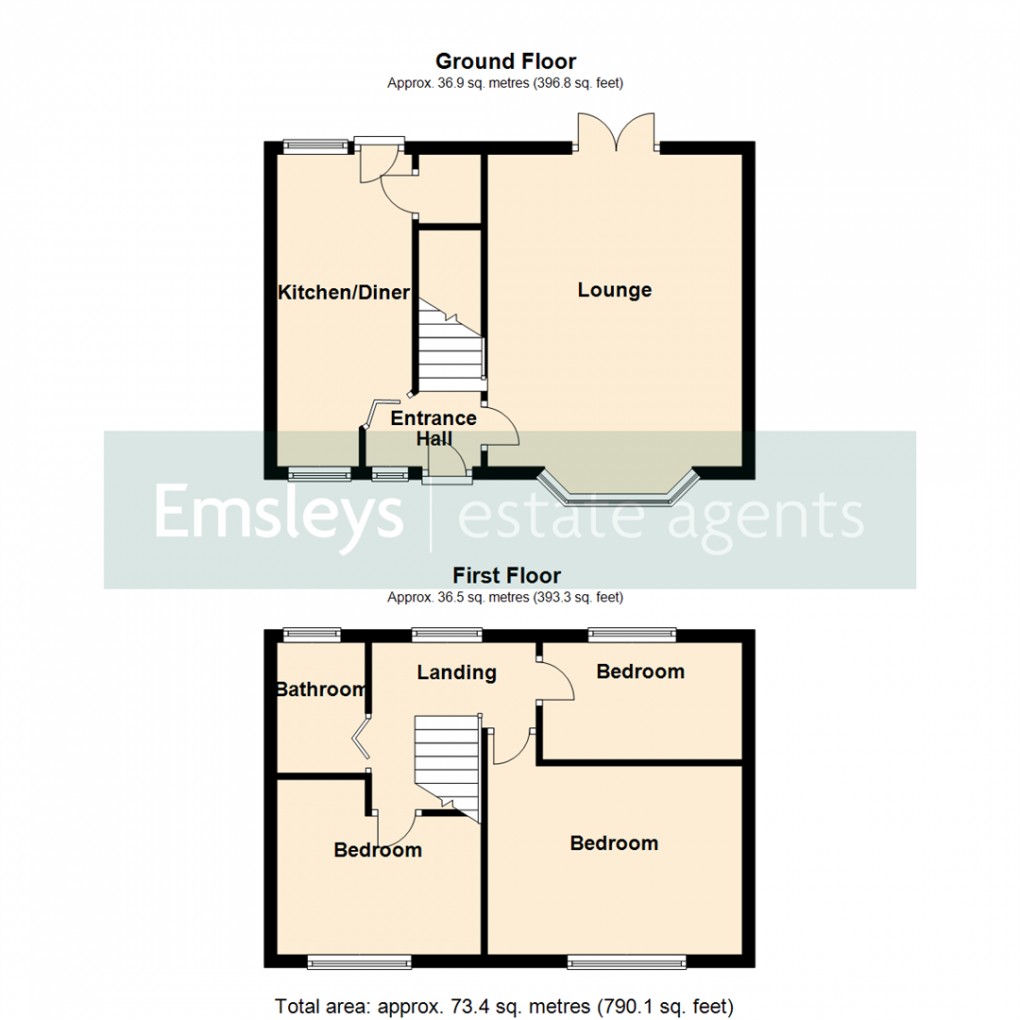 Floorplan for Second Avenue, Rothwell, Leeds