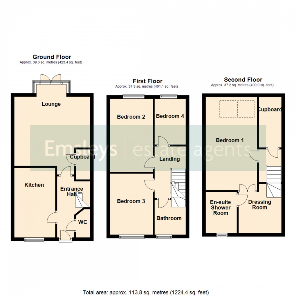 Floorplan for Welles Avenue, Methley, Leeds