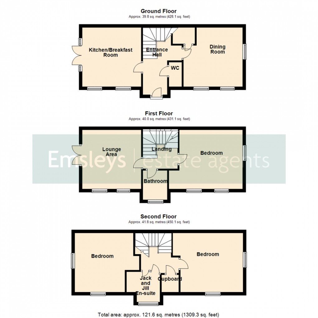 Floorplan for Station Road, Methley, Leeds