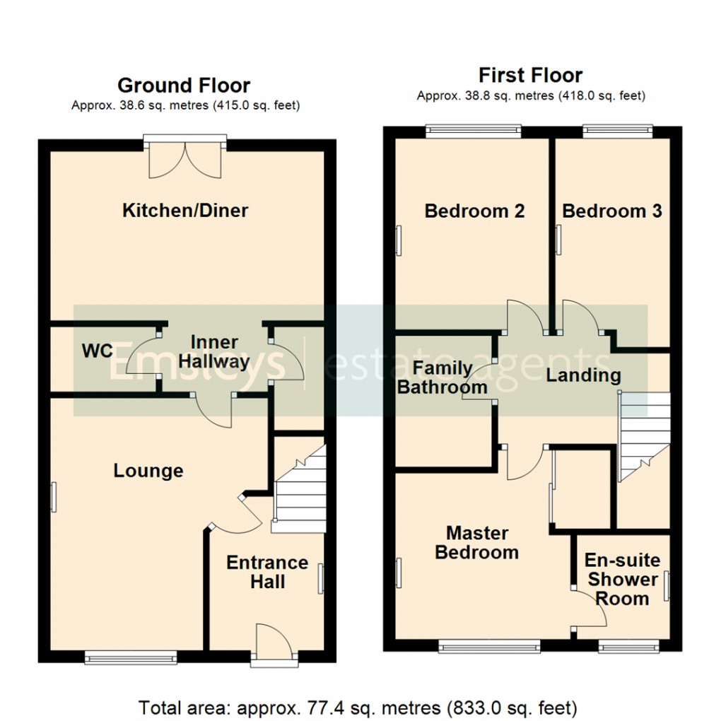 Floorplan for Albert Court, Great Preston. Leeds