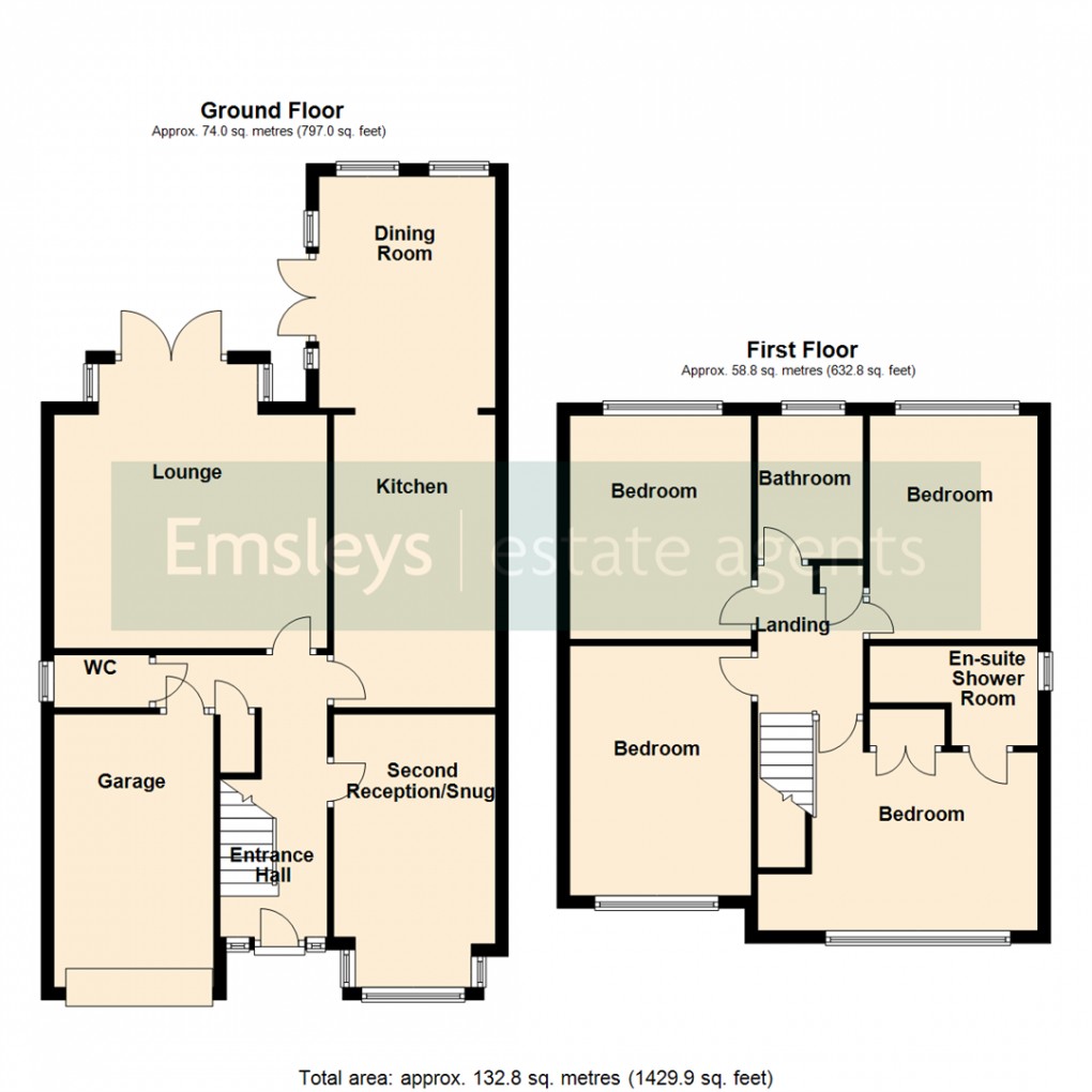 Floorplan for Forrester Court, Robin Hood, Wakefield