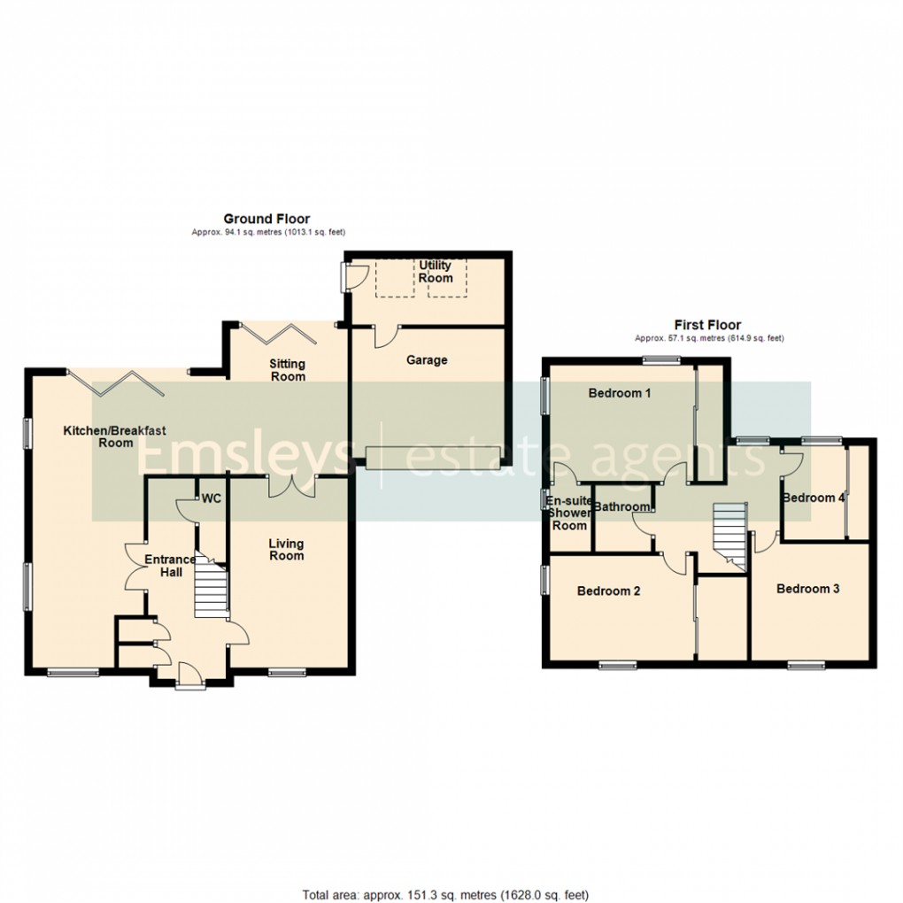 Floorplan for Hyatt Garth, Methley, Leeds