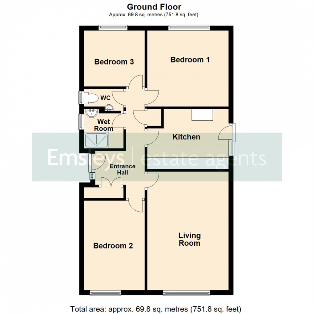 Floorplan for Barnard Way, pendas Fields, Leeds