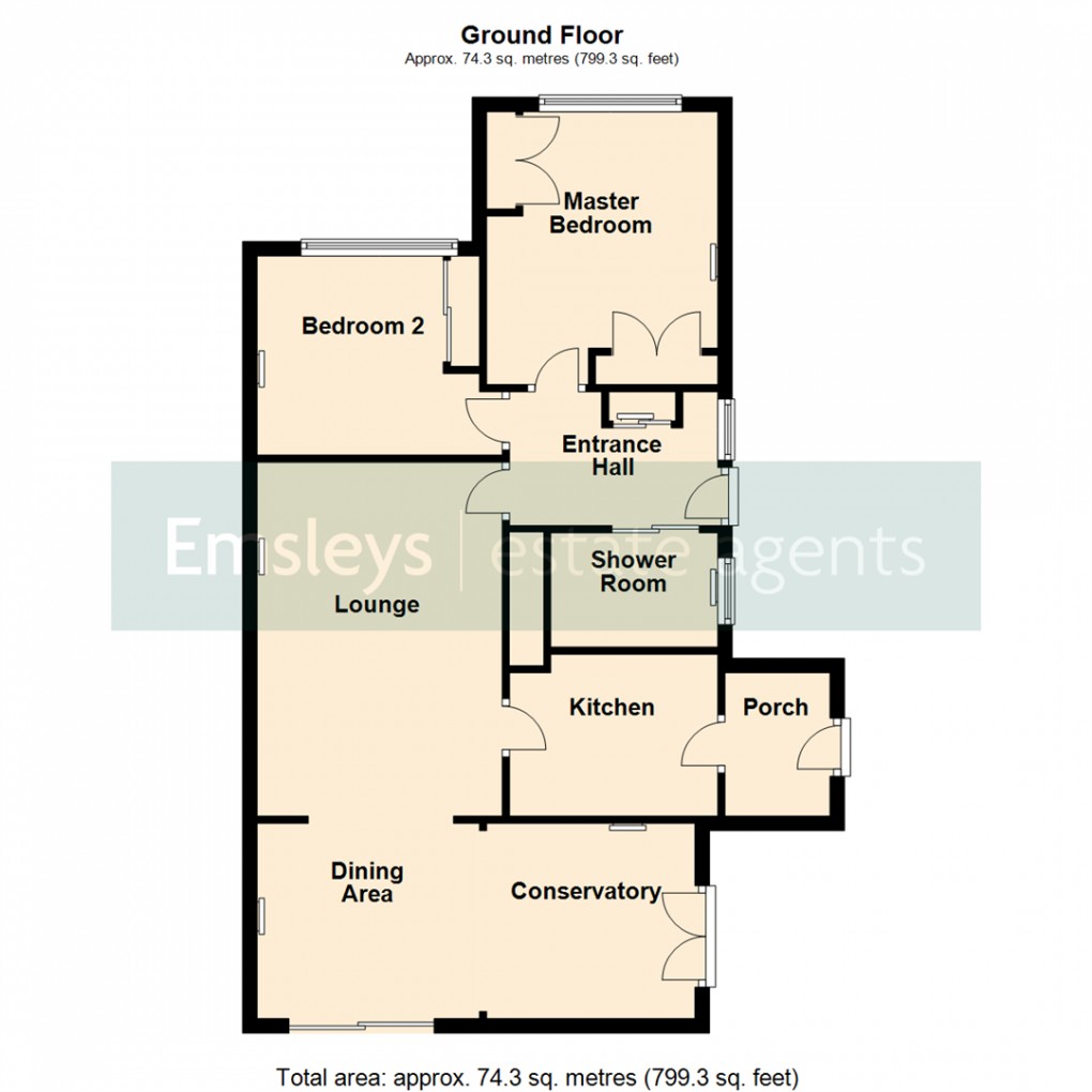 Floorplan for Derwent Avenue, Leeds