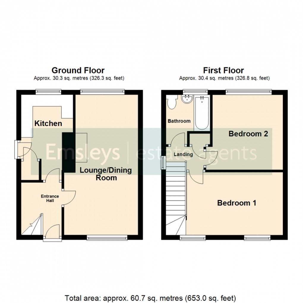 Floorplan for Swarcliffe Drive, LEEDS