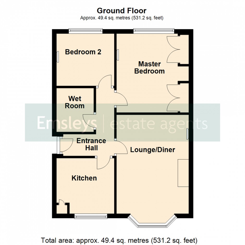 Floorplan for Poplar Avenue, Garforth. Leeds