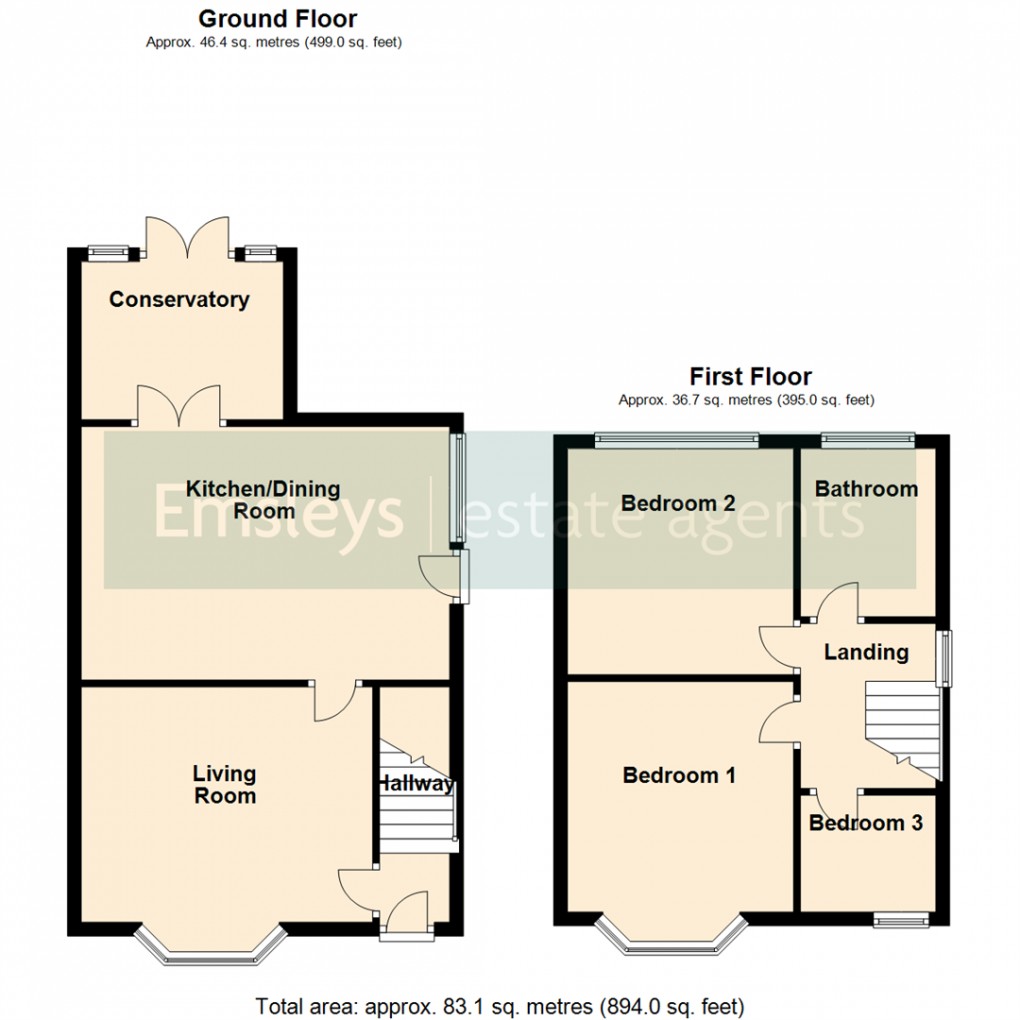 Floorplan for Church Lane, Methley, Leeds