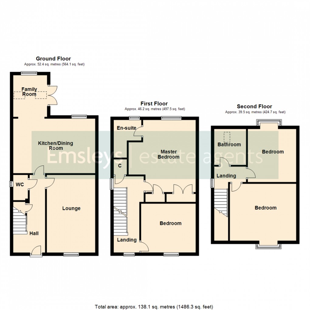 Floorplan for Church Hill Rise, Sherburn In Elmet, Leeds