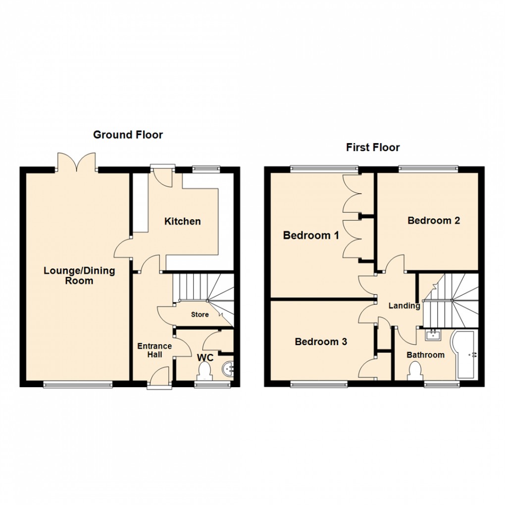 Floorplan for Stanks Drive, Leeds