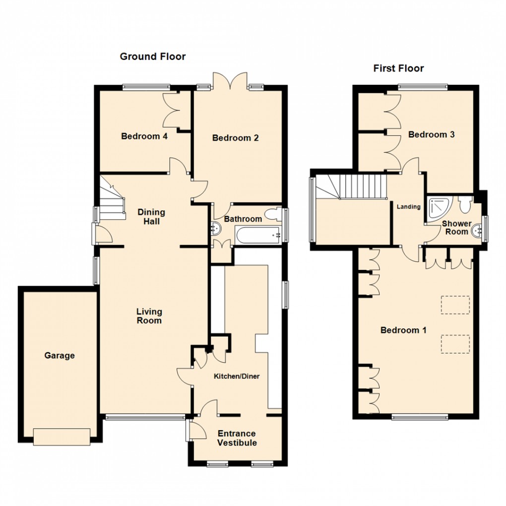 Floorplan for Gascoigne Avenue, Barwick In Elmet, Leeds