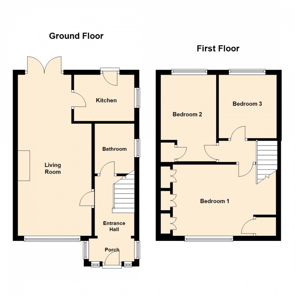 Floorplan for Cliffe House Avenue, Garforth, Leeds