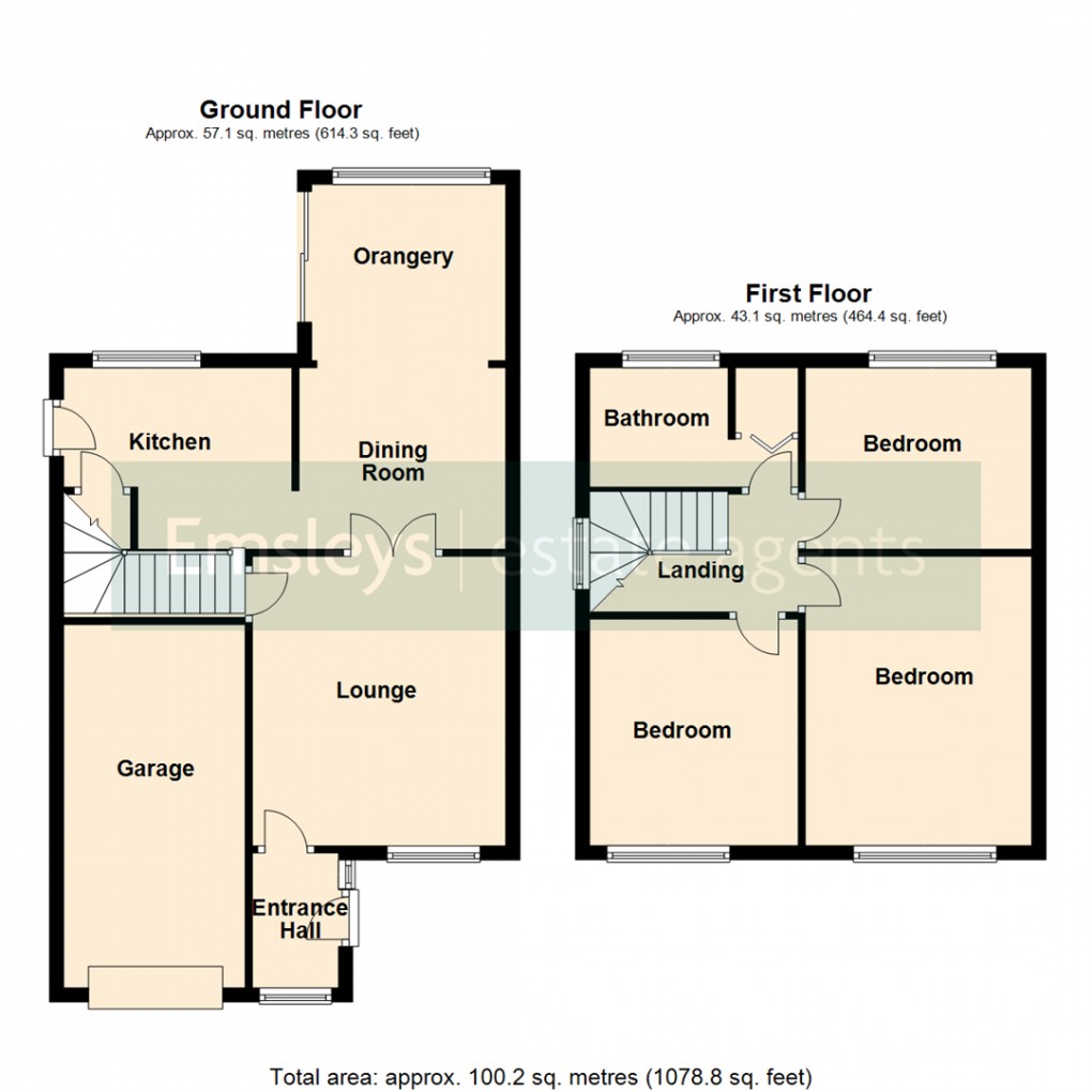 Floorplan for Park Avenue, Sherburn In Elmet, Leeds