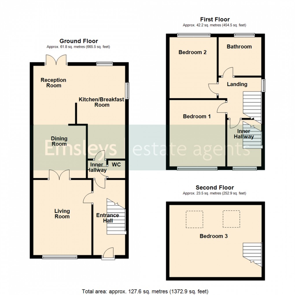 Floorplan for Eastfield Crescent, Woodlesford, Leeds