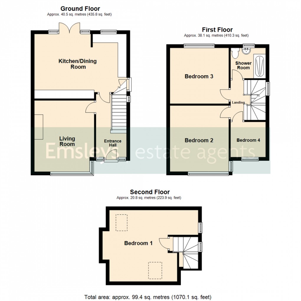 Floorplan for Ring Road, Crossgates, Leeds