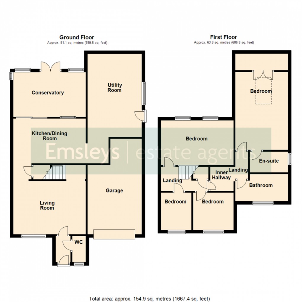 Floorplan for Laurence Court, Woodlesford, Leeds