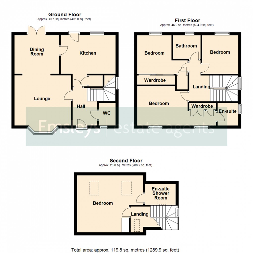 Floorplan for Moorland Way, Sherburn In Elmet, Leeds