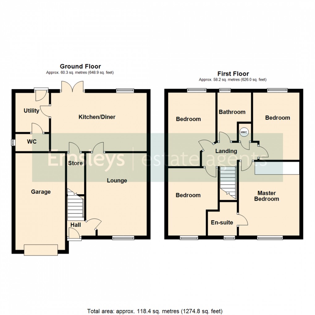 Floorplan for Bramley Fold, Sherburn In Elmet, Leeds