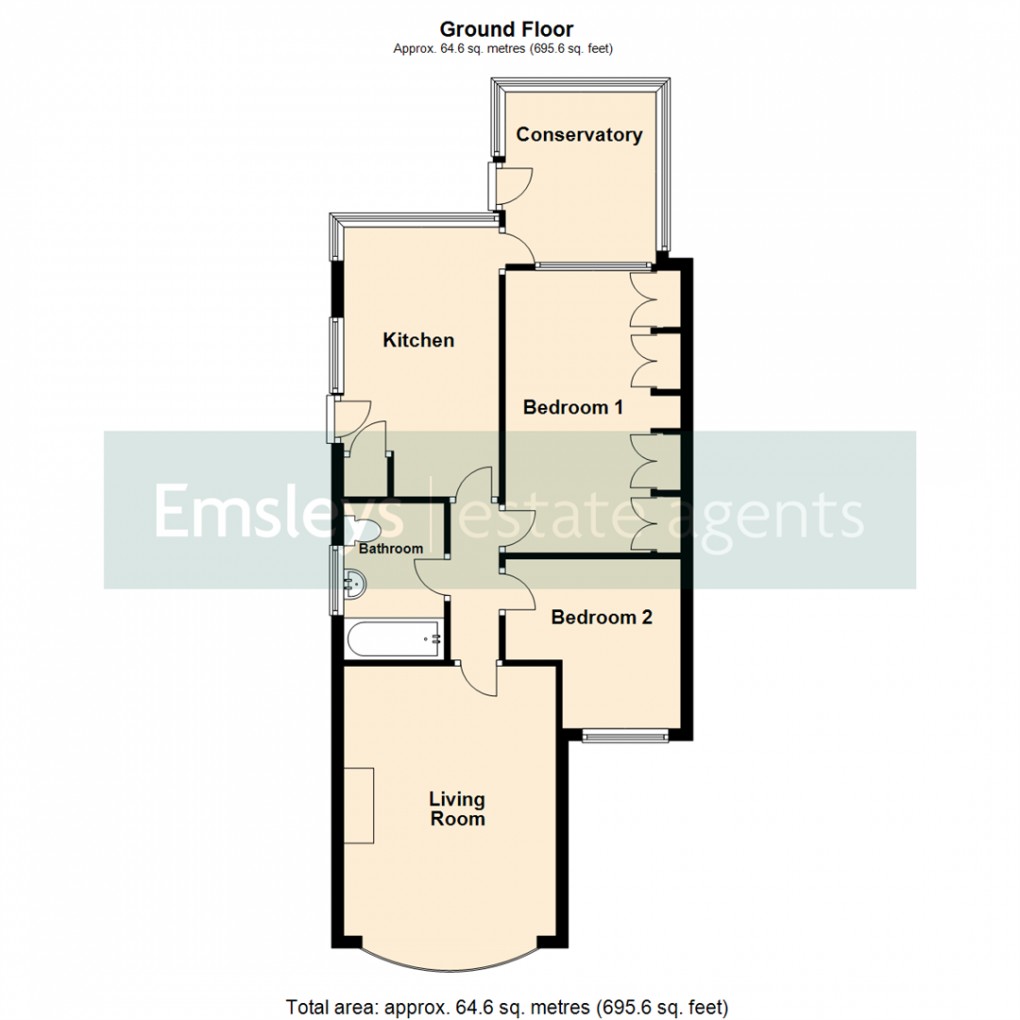 Floorplan for Kennerleigh Garth, Crossgates, Leeds 15