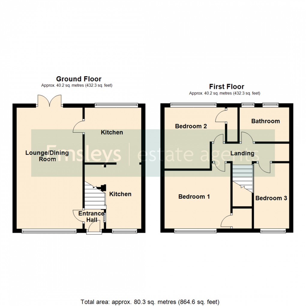 Floorplan for All Saints Drive, Woodlesford, Leeds