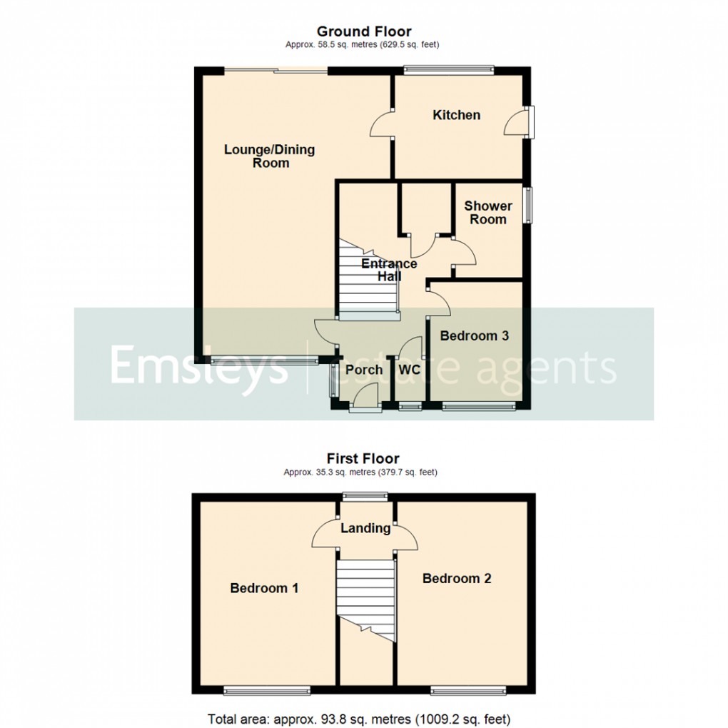 Floorplan for Ashbourne Crescent, Garforth, Leeds