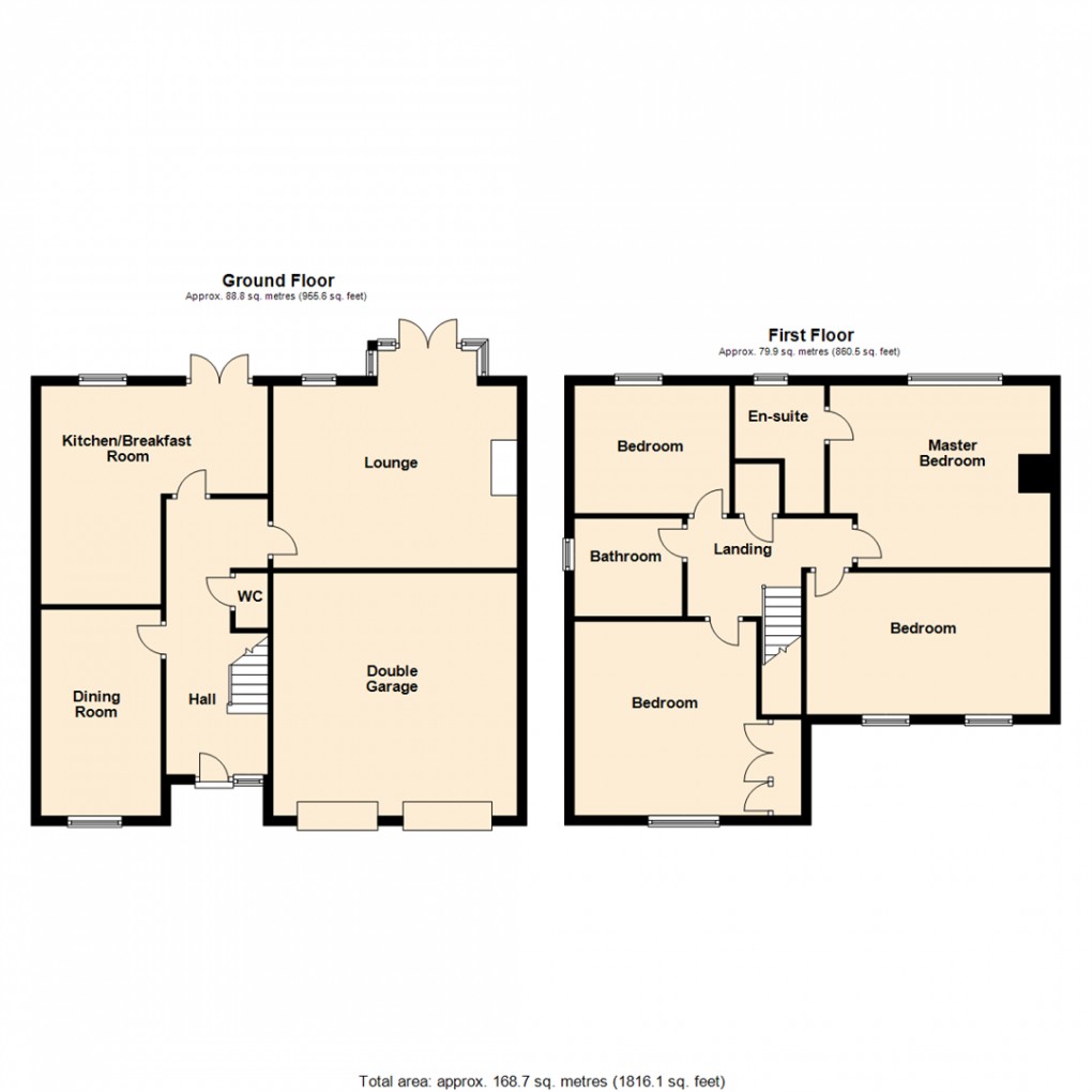 Floorplan for Moorland Way, Sherburn In Elmet, Leeds