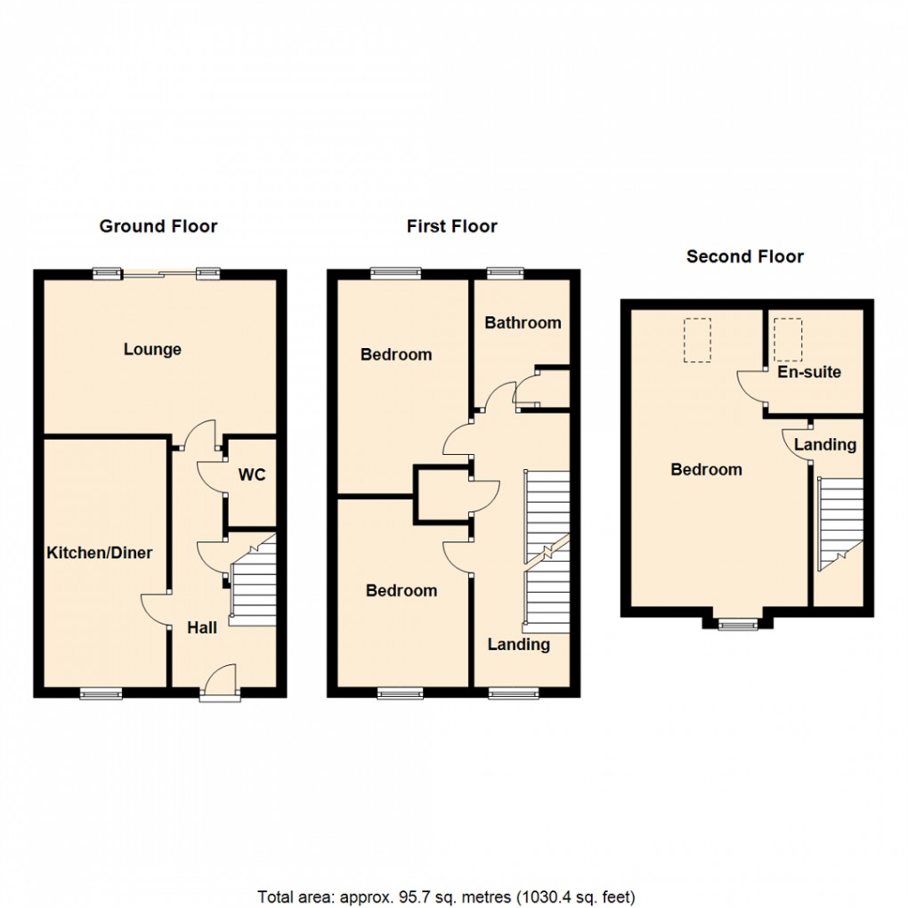 Floorplan for Moorland Road, Sherburn In Elmet, Leeds