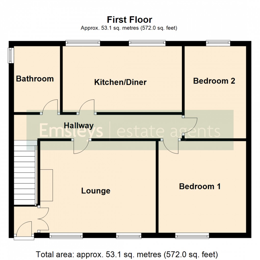 Floorplan for North Drive, Sherburn In Elmet, Leeds