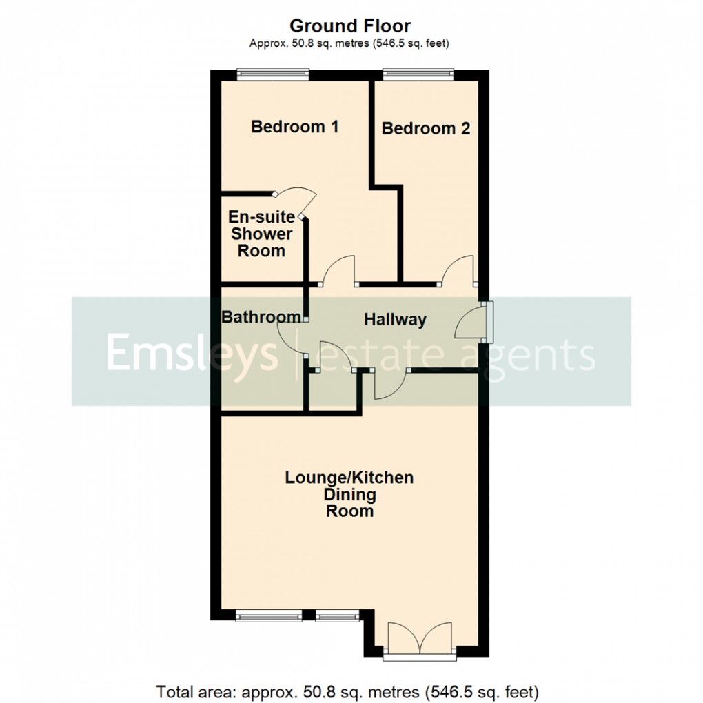 Floorplan for Fenton Place, Middleton, Leeds