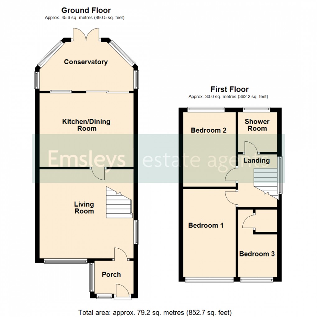 Floorplan for Wood Mount, Rothwell, Leeds