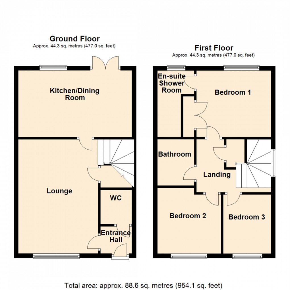 Floorplan for Victoria Close, Wakefield