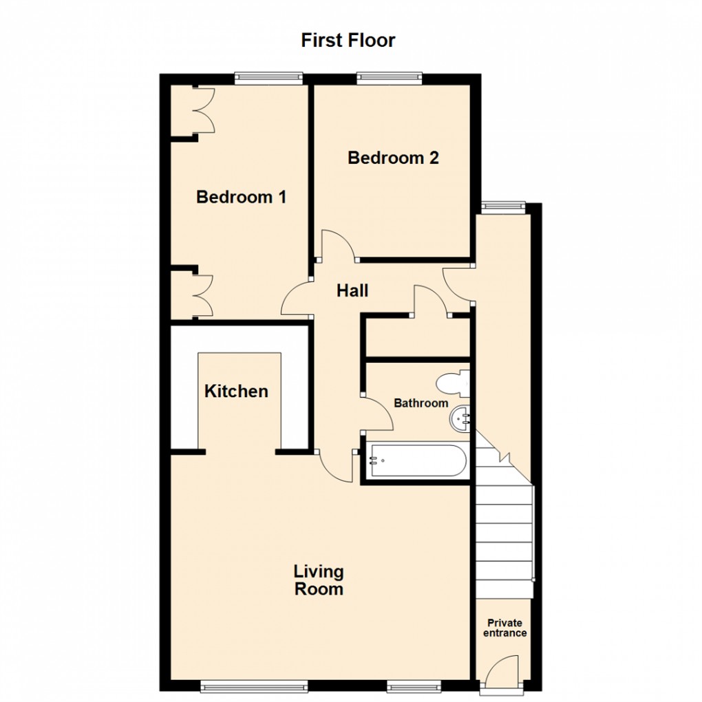 Floorplan for Sandbed Lawns, Leeds