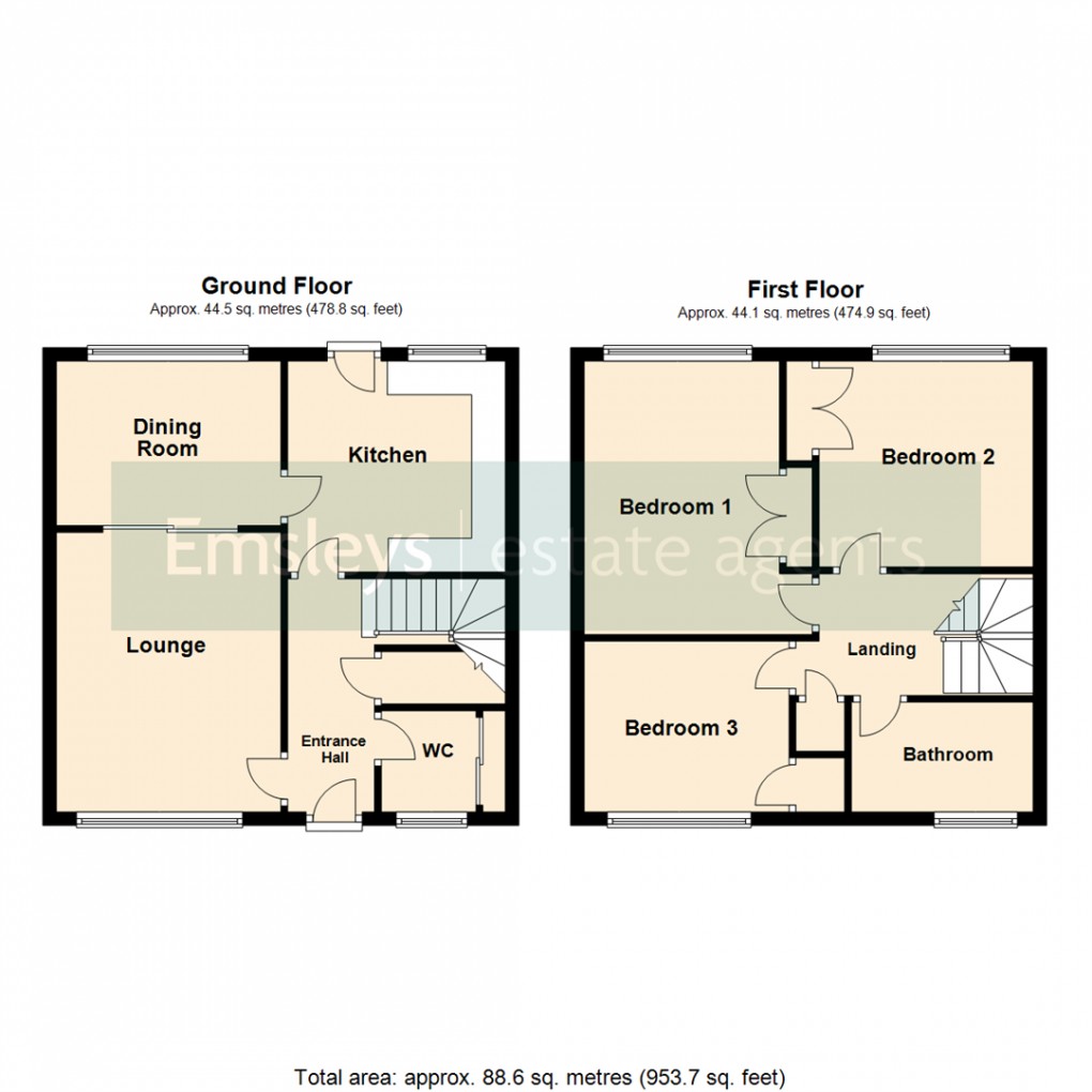 Floorplan for Brayton Green, Leeds