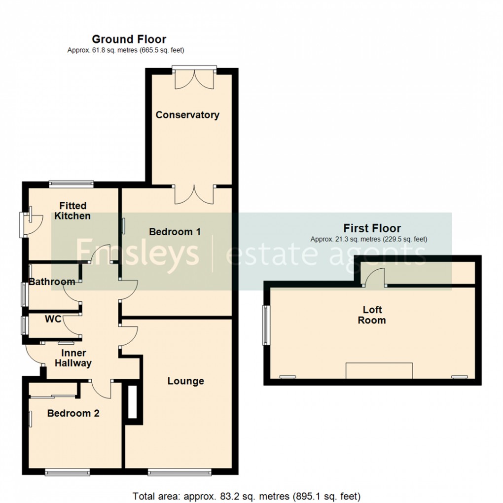 Floorplan for Springmead Drive, Garforth, Leeds