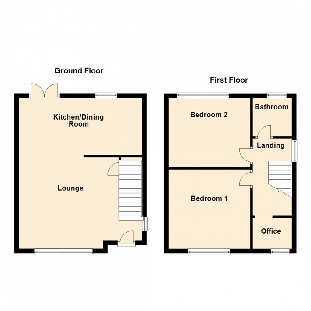 Floorplan for Queensway, Rothwell, Leeds