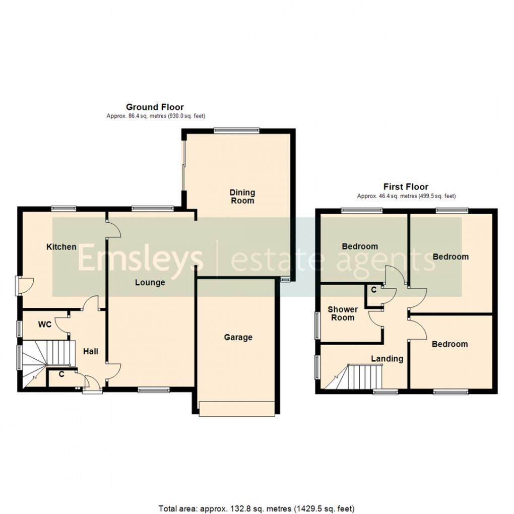 Floorplan for Park Avenue, Leeds