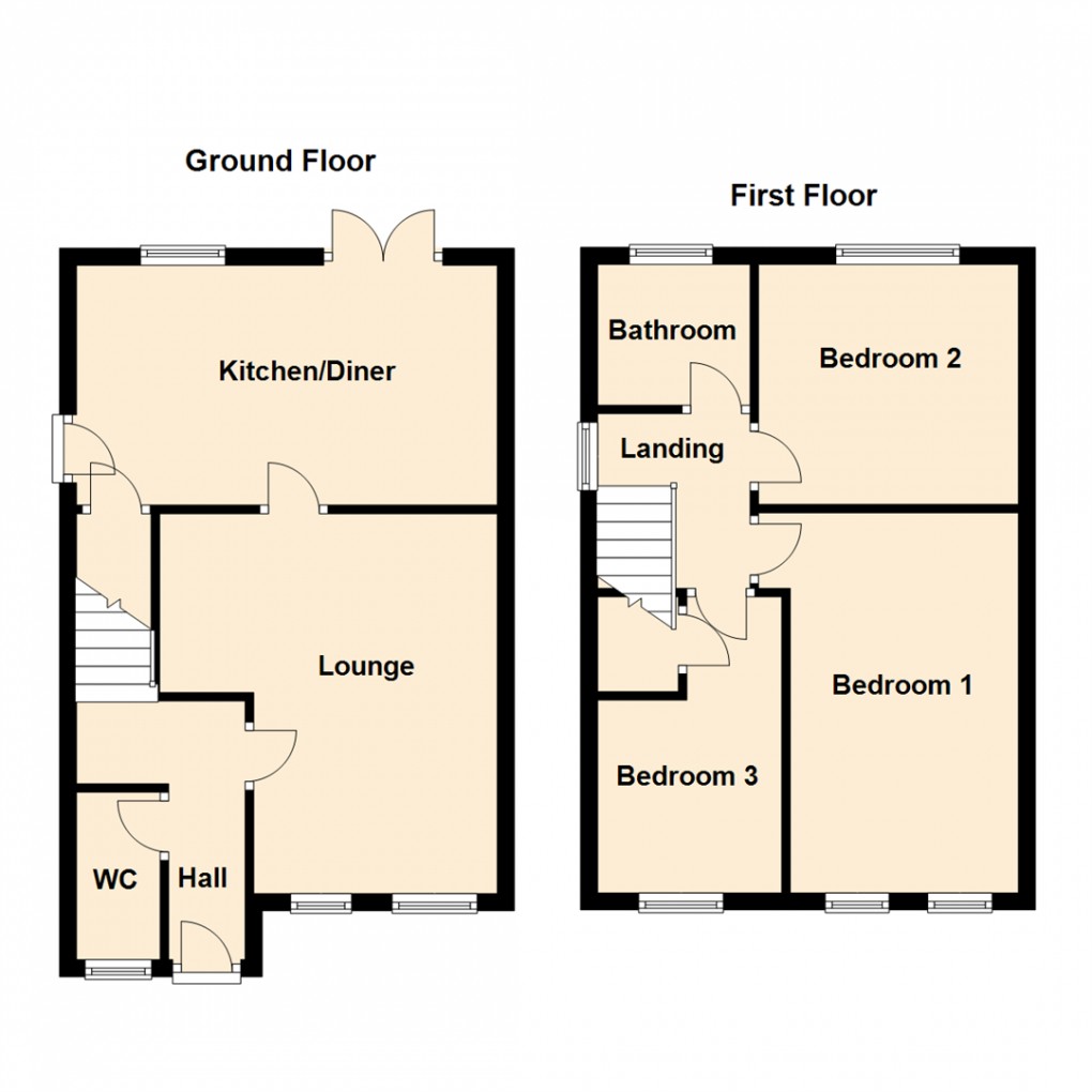 Floorplan for Kingsfield, Rothwell, Leeds