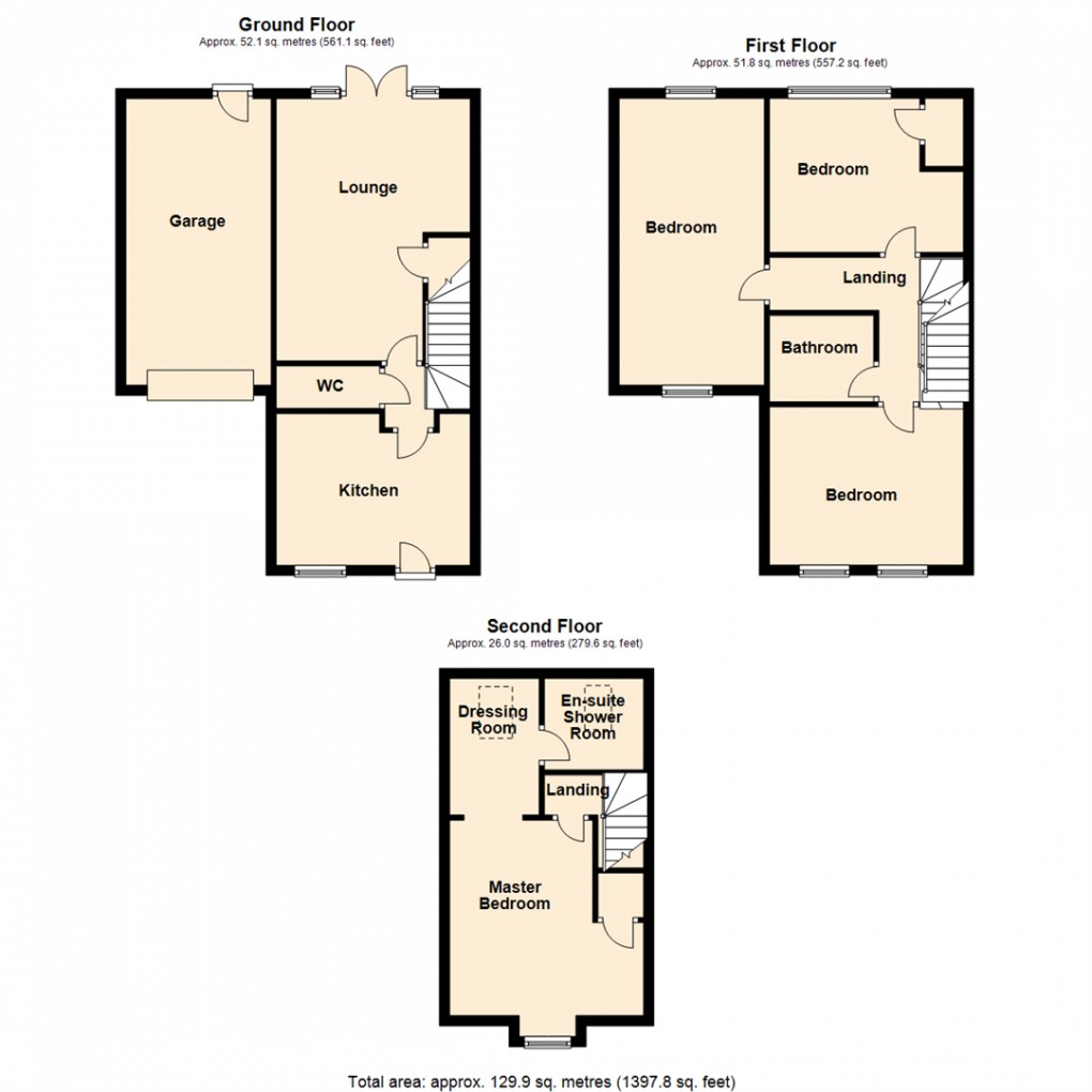 Floorplan for Woodland Garth, Rothwell, Leeds