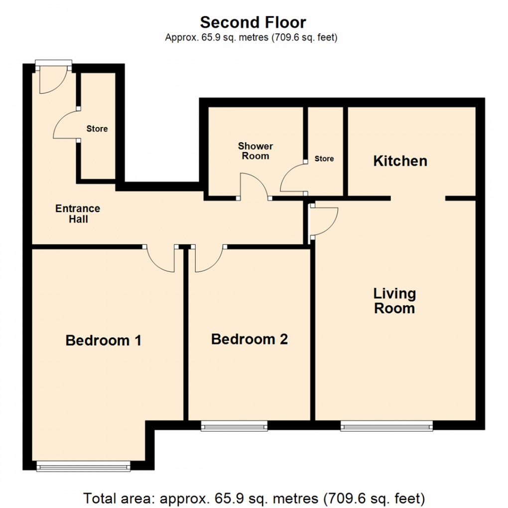 Floorplan for Sandbed Lawns, Leeds