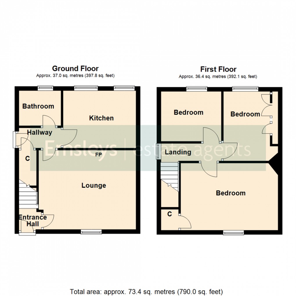 Floorplan for Highfield Villas, Sherburn In Elmet, Leeds